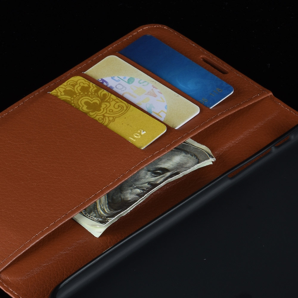 עבור Xiaomi Redmi Note 9S כיסוי ארנק / ספר עשוי מעור בצבע אדום ורד עם חריצים לכרטיסי אשראי