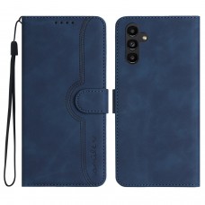 עבור Samsung Galaxy A54 כיסוי ארנק / ספר עשוי מעור בצבע כחול מלכותי עם חריצים לכרטיסי אשראי