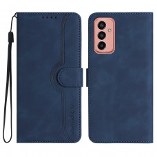 עבור Samsung Galaxy F13 כיסוי ארנק / ספר עשוי מעור בצבע כחול מלכותי עם חריצים לכרטיסי אשראי
