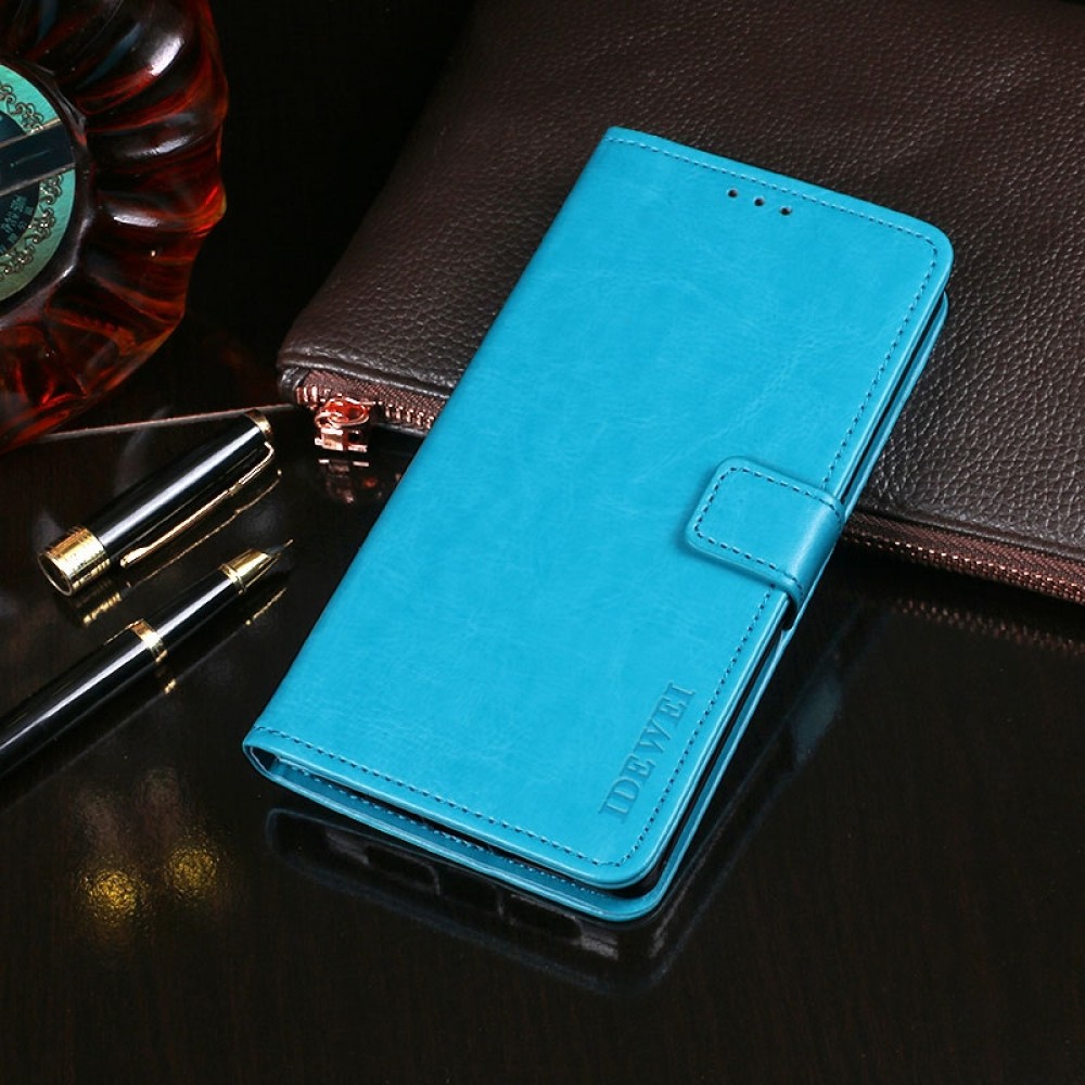 עבור LG G7 ThinQ כיסוי ארנק / ספר עשוי מעור בצבע שמים כחולים עם חריצים לכרטיסי אשראי