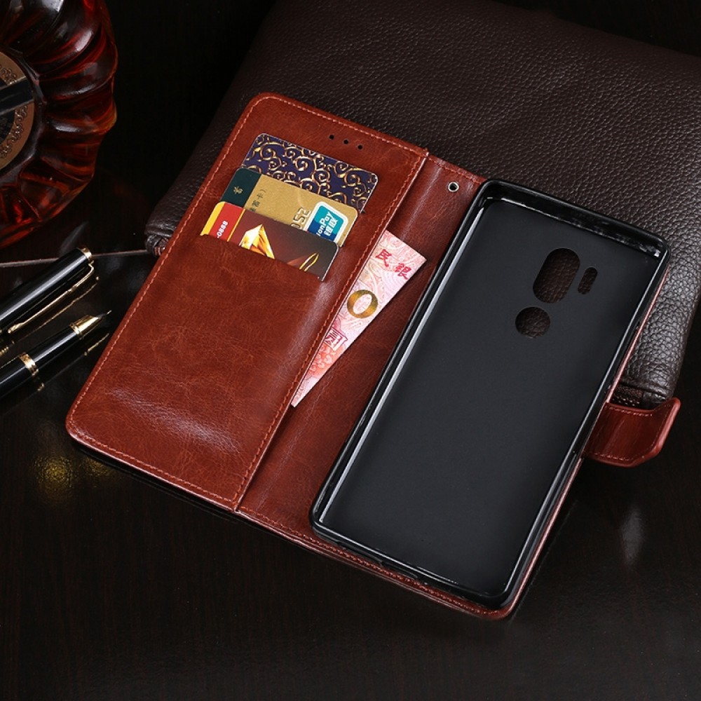 עבור LG G7 ThinQ כיסוי ארנק / ספר עשוי מעור בצבע שמים כחולים עם חריצים לכרטיסי אשראי