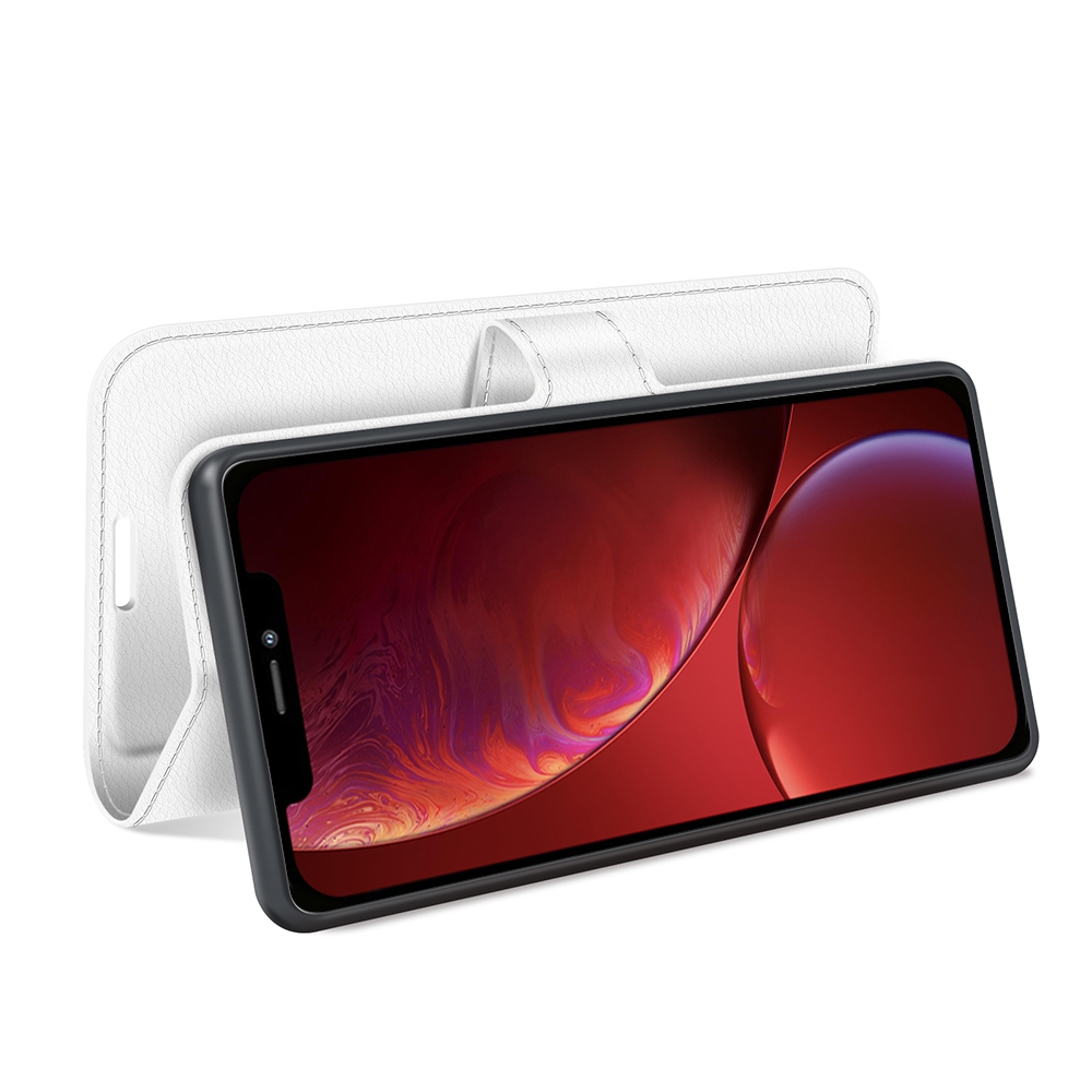 עבור Apple iPhone 13 כיסוי ארנק / ספר עשוי מעור בצבע לבן עם חריצים לכרטיסי אשראי