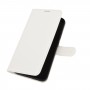 עבור Nokia 3.4 כיסוי ארנק / ספר עשוי מעור בצבע לבן עם חריצים לכרטיסי אשראי