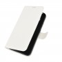 עבור Nokia 5.4 כיסוי ארנק / ספר עשוי מעור בצבע לבן עם חריצים לכרטיסי אשראי