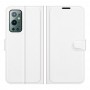 עבור OnePlus 9 Pro כיסוי ארנק / ספר עשוי מעור בצבע לבן עם חריצים לכרטיסי אשראי