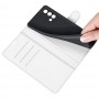 עבור Oppo A74 כיסוי ארנק / ספר עשוי מעור בצבע לבן עם חריצים לכרטיסי אשראי