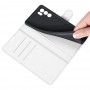 עבור Oppo Reno6 5G כיסוי ארנק / ספר עשוי מעור בצבע לבן עם חריצים לכרטיסי אשראי