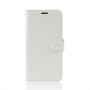 עבור Realme 6 Pro כיסוי ארנק / ספר עשוי מעור בצבע לבן עם חריצים לכרטיסי אשראי
