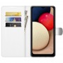 עבור Samsung Galaxy A03s כיסוי ארנק / ספר עשוי מעור בצבע לבן עם חריצים לכרטיסי אשראי