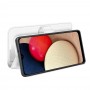 עבור Samsung Galaxy A03s כיסוי ארנק / ספר עשוי מעור בצבע לבן עם חריצים לכרטיסי אשראי