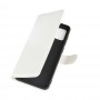 עבור Samsung Galaxy A21s כיסוי ארנק / ספר עשוי מעור בצבע לבן עם חריצים לכרטיסי אשראי