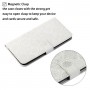 עבור Samsung Galaxy S23 כיסוי ארנק / ספר עשוי מעור בצבע לבן עם חריצים לכרטיסי אשראי