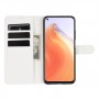 עבור Xiaomi Mi 10T Pro 5G כיסוי ארנק / ספר עשוי מעור בצבע לבן עם חריצים לכרטיסי אשראי