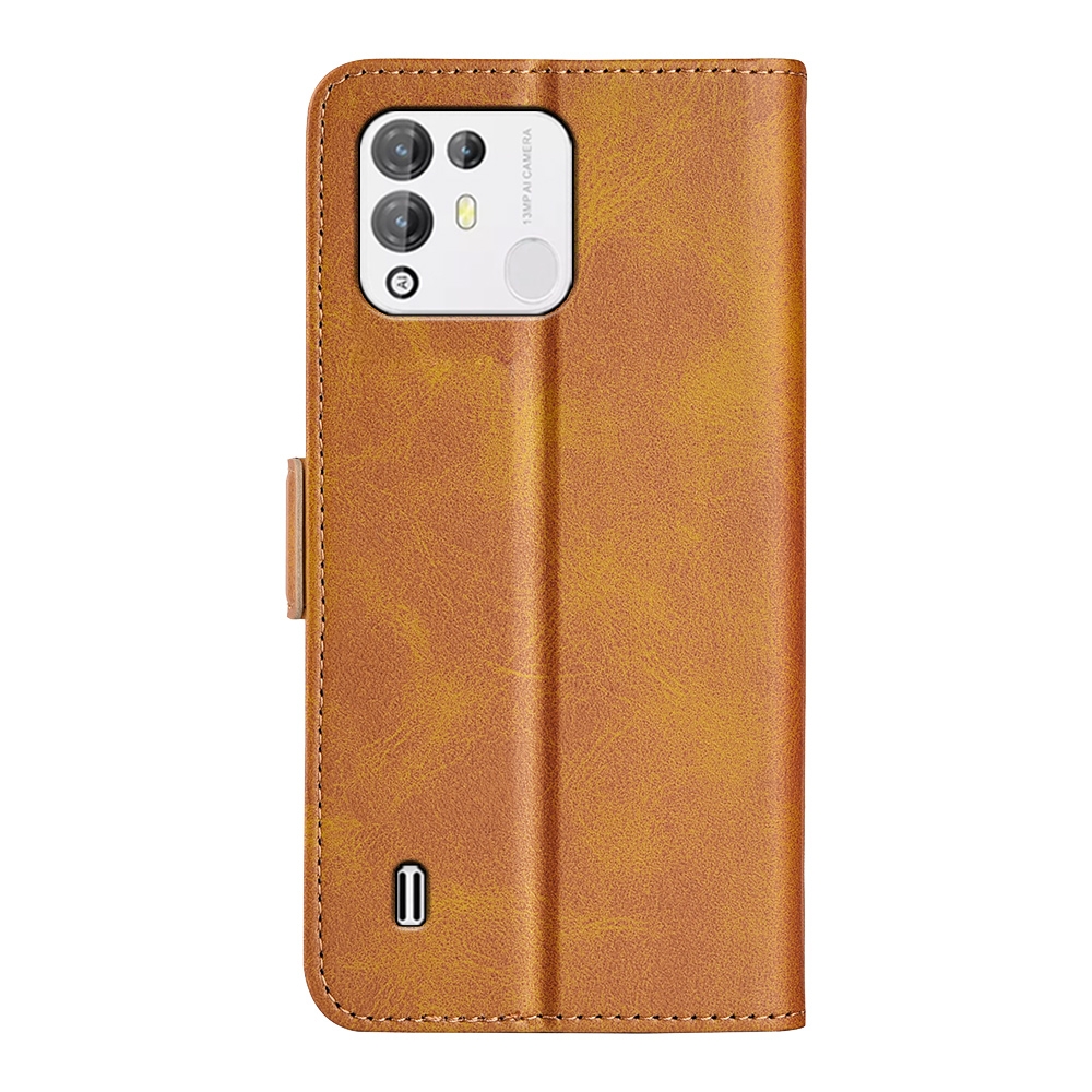עבור Blackview A55 Pro כיסוי ארנק / ספר עשוי מעור בצבע צהוב עם חריצים לכרטיסי אשראי