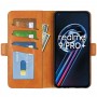 עבור Realme 9 Pro+ כיסוי ארנק / ספר עשוי מעור בצבע צהוב עם חריצים לכרטיסי אשראי