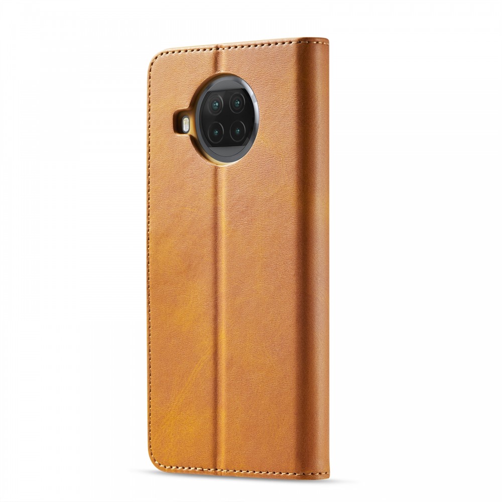 עבור Xiaomi Mi 10T Lite 5G כיסוי ארנק / ספר עשוי מעור בצבע צהוב עם חריצים לכרטיסי אשראי