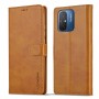 עבור Xiaomi Redmi 12C כיסוי ארנק / ספר עשוי מעור בצבע צהוב עם חריצים לכרטיסי אשראי