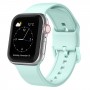 רצועה לשעון - Apple Watch SE (2022) 40mm עשוי מ - סיליקון בצבע - ירוק מנטה