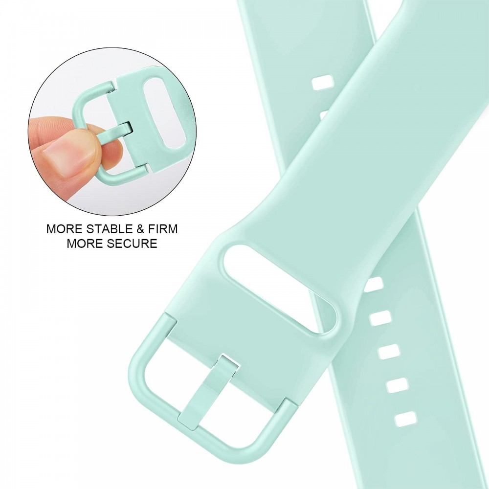 רצועה לשעון - Apple Watch SE (2022) 40mm עשוי מ - סיליקון בצבע - ירוק מנטה