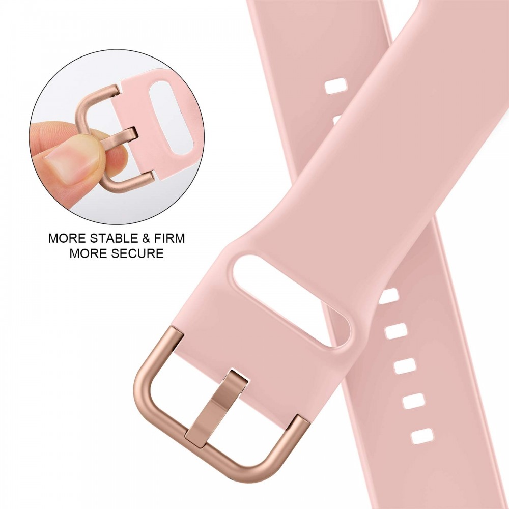 רצועה לשעון - Apple Watch SE (2022) 40mm עשוי מ - סיליקון בצבע - ורוד
