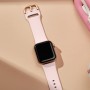 רצועה לשעון - Apple Watch SE (2022) 40mm עשוי מ - סיליקון בצבע - חול ורוד