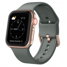 רצועה לשעון - Apple Watch SE (2022) 40mm עשוי מ - סיליקון בצבע - זית