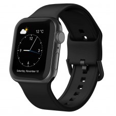 רצועה לשעון - Apple Watch SE (2022) 40mm עשוי מ - סיליקון בצבע - שחור