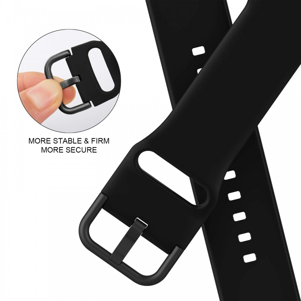 רצועה לשעון - Apple Watch SE (2022) 40mm עשוי מ - סיליקון בצבע - שחור