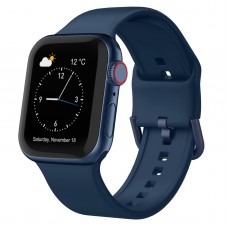רצועה לשעון - Apple Watch SE (2022) 40mm עשוי מ - סיליקון בצבע - תהום כחול