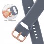 רצועה לשעון - Apple Watch SE (2022) 40mm עשוי מ - סיליקון בצבע - כחול אפור