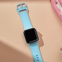 רצועה לשעון - Apple Watch SE (2022) 40mm עשוי מ - סיליקון בצבע - כחול בהיר