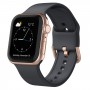 רצועה לשעון - Apple Watch SE (2022) 40mm עשוי מ - סיליקון בצבע - אפור כהה