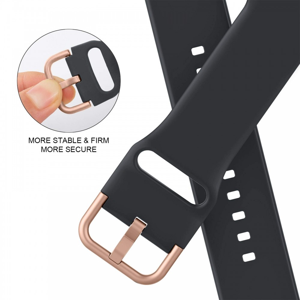 רצועה לשעון - Apple Watch SE (2022) 40mm עשוי מ - סיליקון בצבע - אפור כהה