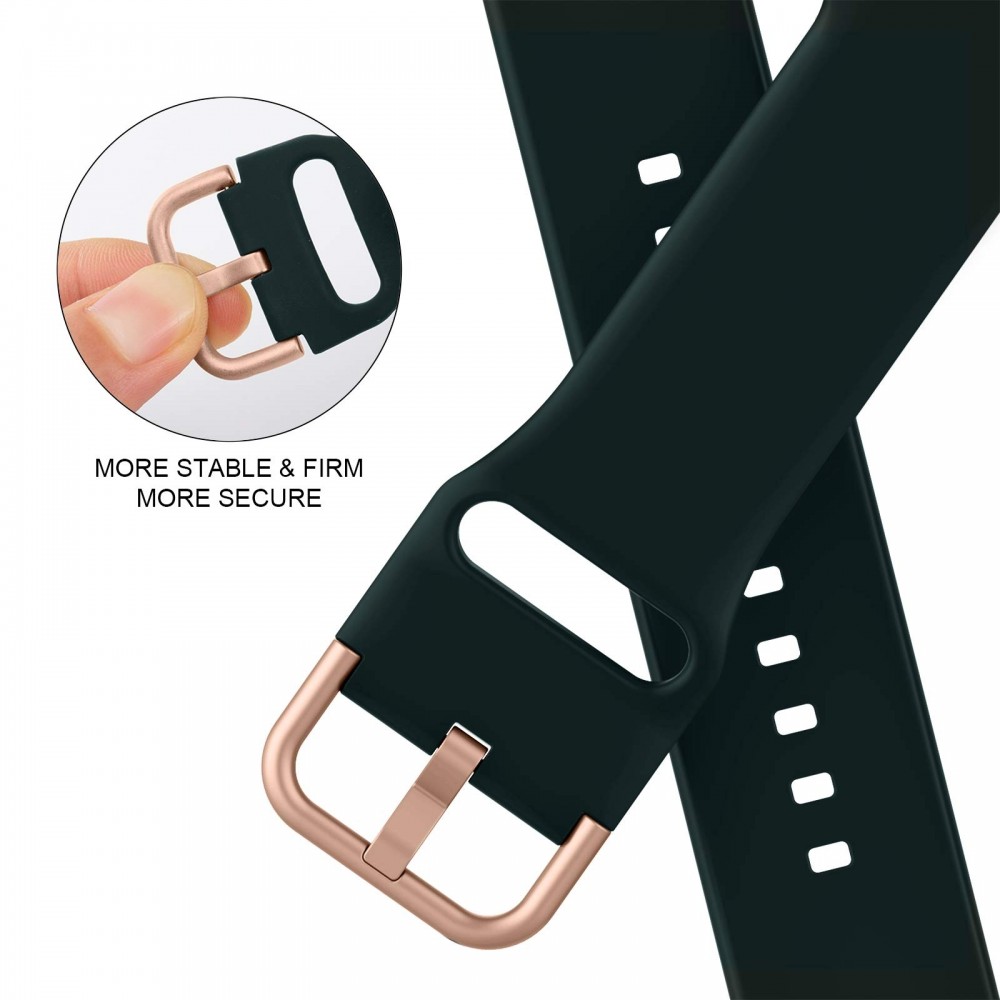 רצועה לשעון - Apple Watch SE (2022) 40mm עשוי מ - סיליקון בצבע - ירוק כהה