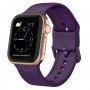רצועה לשעון - Apple Watch SE (2022) 40mm עשוי מ - סיליקון בצבע - סגול כהה