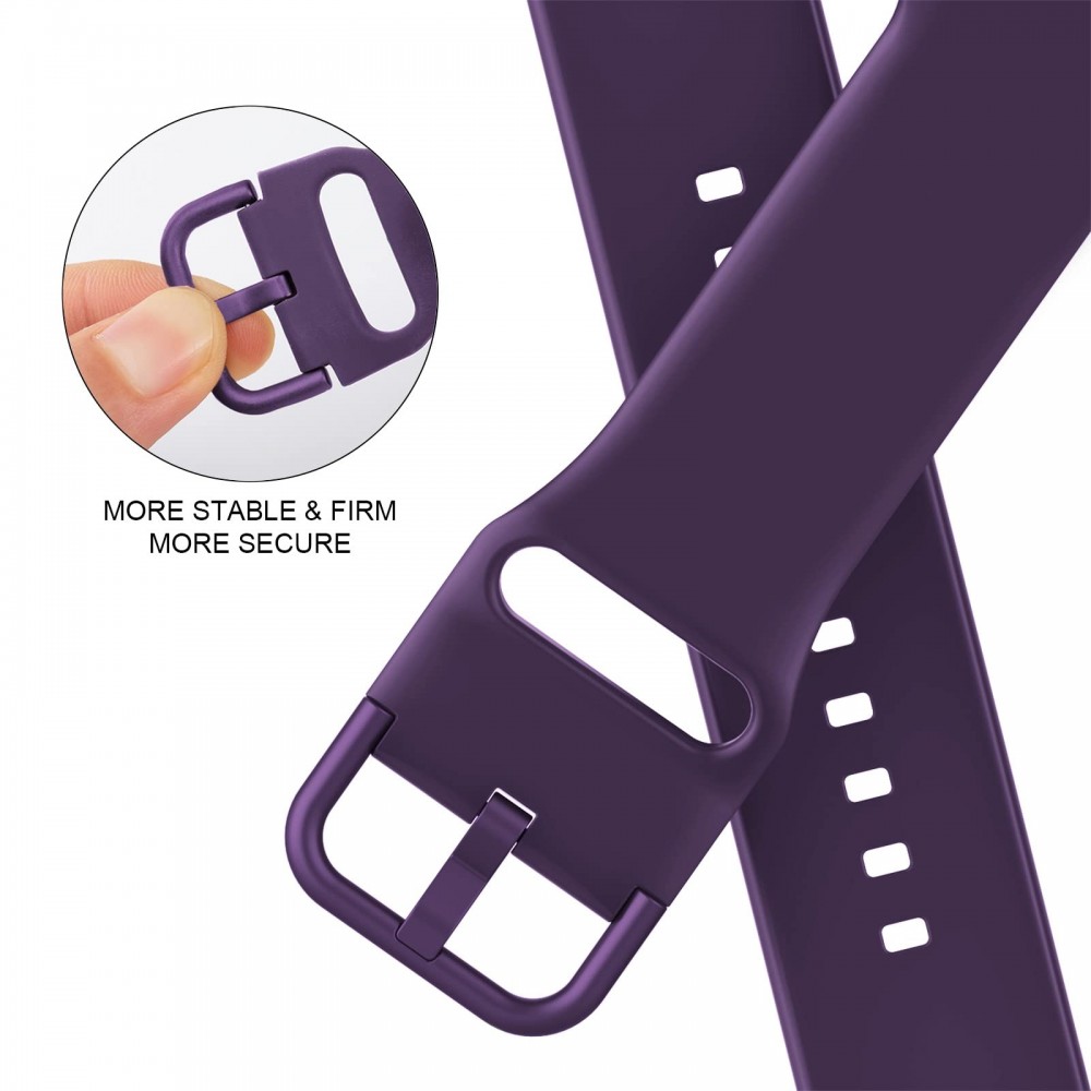 רצועה לשעון - Apple Watch SE (2022) 40mm עשוי מ - סיליקון בצבע - סגול כהה