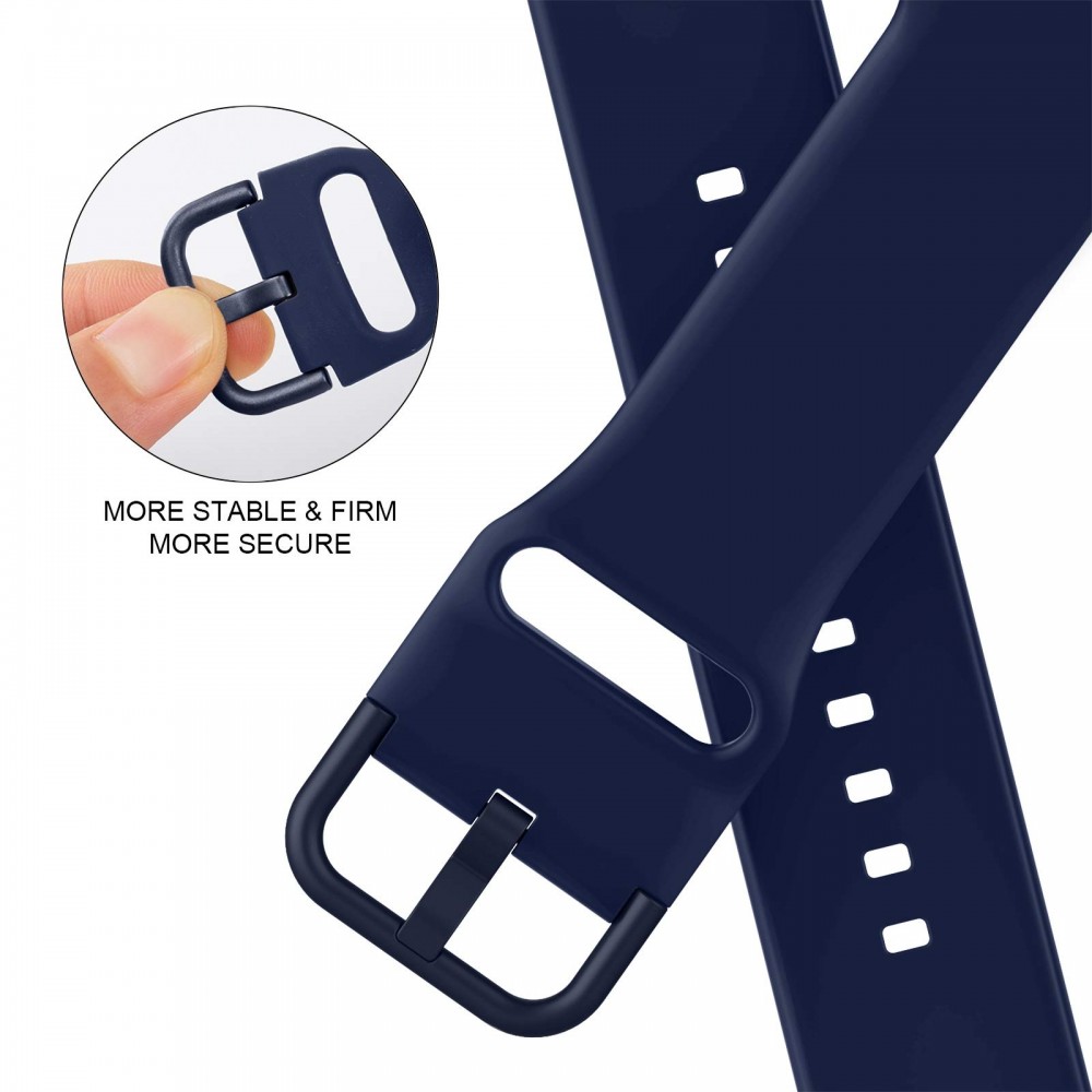 רצועה לשעון - Apple Watch SE (2022) 40mm עשוי מ - סיליקון בצבע - כחול חצות