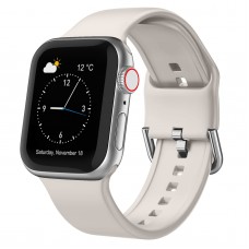 רצועה לשעון - Apple Watch SE (2022) 40mm עשוי מ - סיליקון בצבע - אור כוכבים