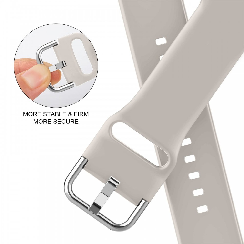 רצועה לשעון - Apple Watch SE (2022) 40mm עשוי מ - סיליקון בצבע - אור כוכבים