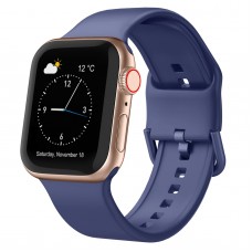 רצועה לשעון - Apple Watch SE (2022) 40mm עשוי מ - סיליקון בצבע - אפור סגול