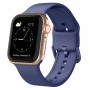 רצועה לשעון - Apple Watch SE (2022) 40mm עשוי מ - סיליקון בצבע - אפור סגול