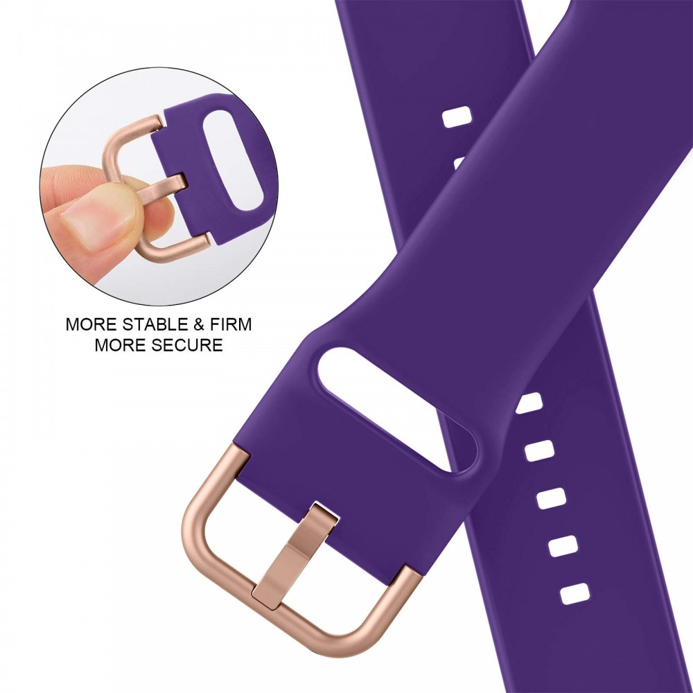 רצועה לשעון - Apple Watch SE (2022) 40mm עשוי מ - סיליקון בצבע - סגול