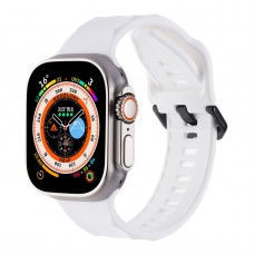 רצועה לשעון - Apple Watch SE (2022) 44mm עשוי מ - סיליקון בצבע - לבן