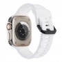 רצועה לשעון - Apple Watch SE (2022) 44mm עשוי מ - סיליקון בצבע - לבן
