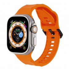 רצועה לשעון - Apple Watch SE (2022) 44mm עשוי מ - סיליקון בצבע - תפוז