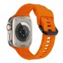 רצועה לשעון - Apple Watch SE (2022) 44mm עשוי מ - סיליקון בצבע - תפוז