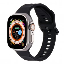 רצועה לשעון - Apple Watch SE (2022) 44mm עשוי מ - סיליקון בצבע - שחור