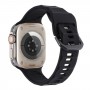 רצועה לשעון - Apple Watch SE (2022) 44mm עשוי מ - סיליקון בצבע - שחור