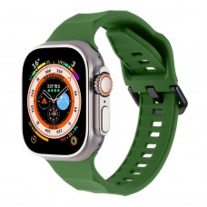 רצועה לשעון - Apple Watch SE (2022) 44mm עשוי מ - סיליקון בצבע - צבא ירוק