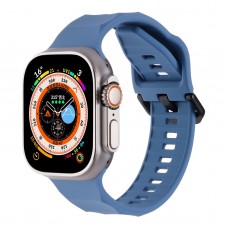 רצועה לשעון - Apple Watch SE (2022) 44mm עשוי מ - סיליקון בצבע - כחול בהיר